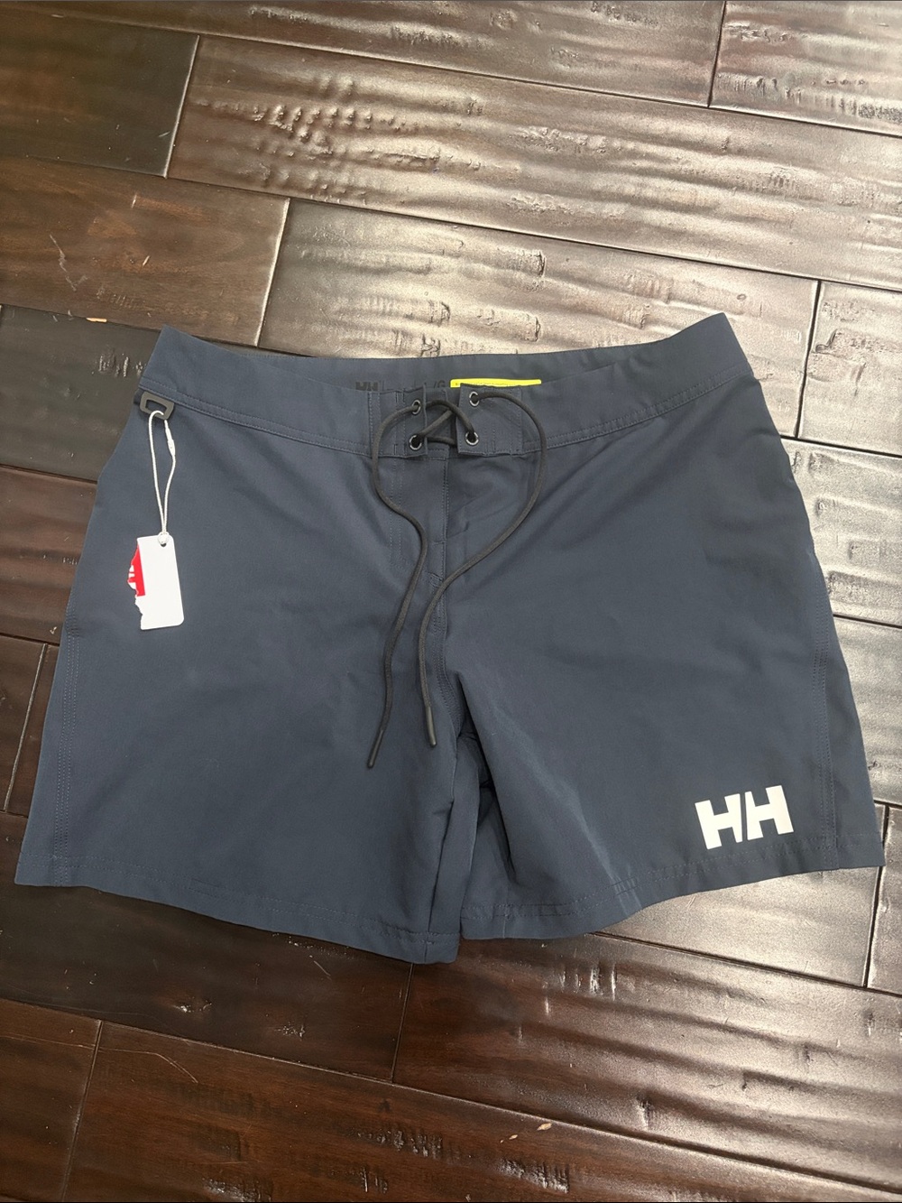 Helly Hansen Men's Navy Blue Swim Trunks with White HH Logo